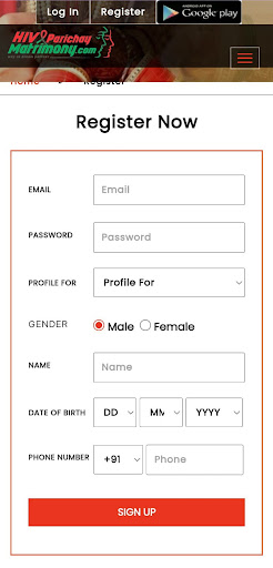 HIV Parichay Matrimony screenshot