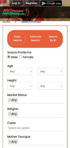 HIV Parichay Matrimony screenshot
