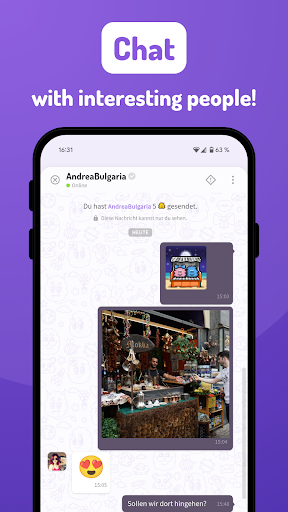 Knuddel's chat screenshot