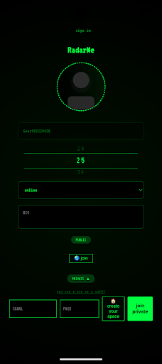 RadarMe screenshot