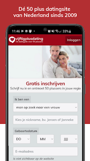 VijftigPlusDating.be preview