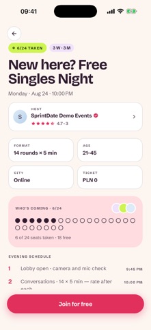 SprintDate screenshot